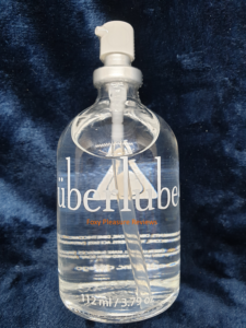 Front view of a 100mL of Überlube's bottle