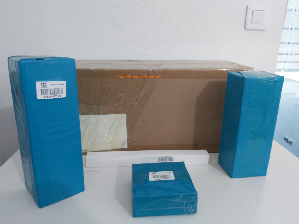 Various components of the package received.