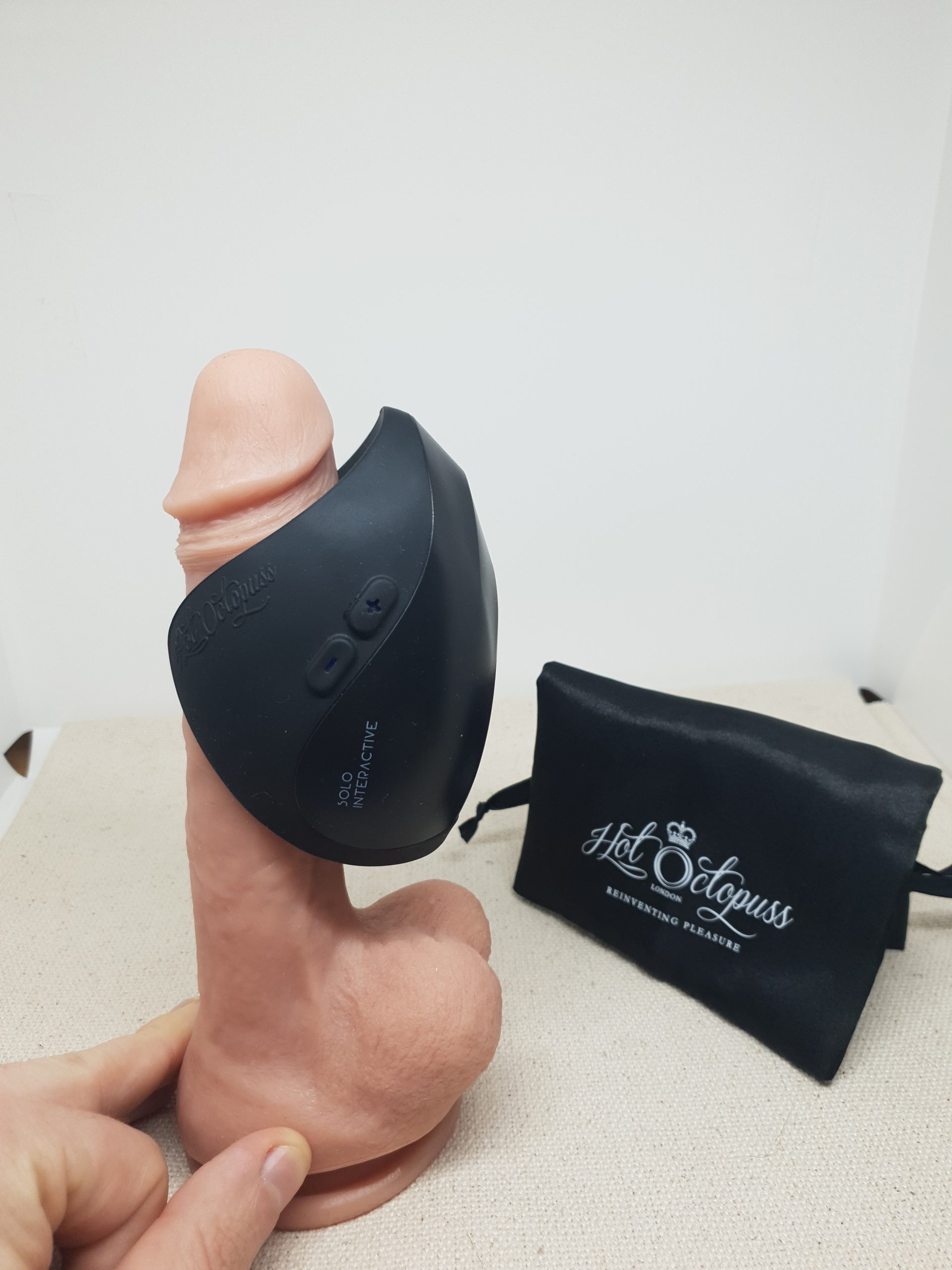 Pulse solo interactive on a dildo