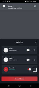 PowerBlow menu from feelconnect