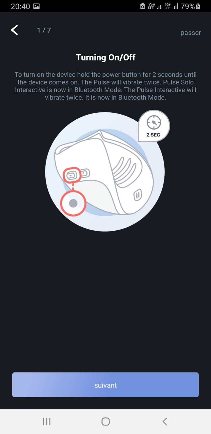 FeelConnect 3 - How to turn on/off