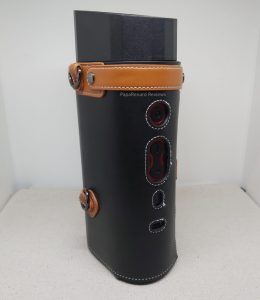 Lulu in leather controls view