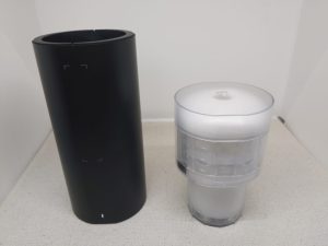 syncbot next to a transparent scabbard