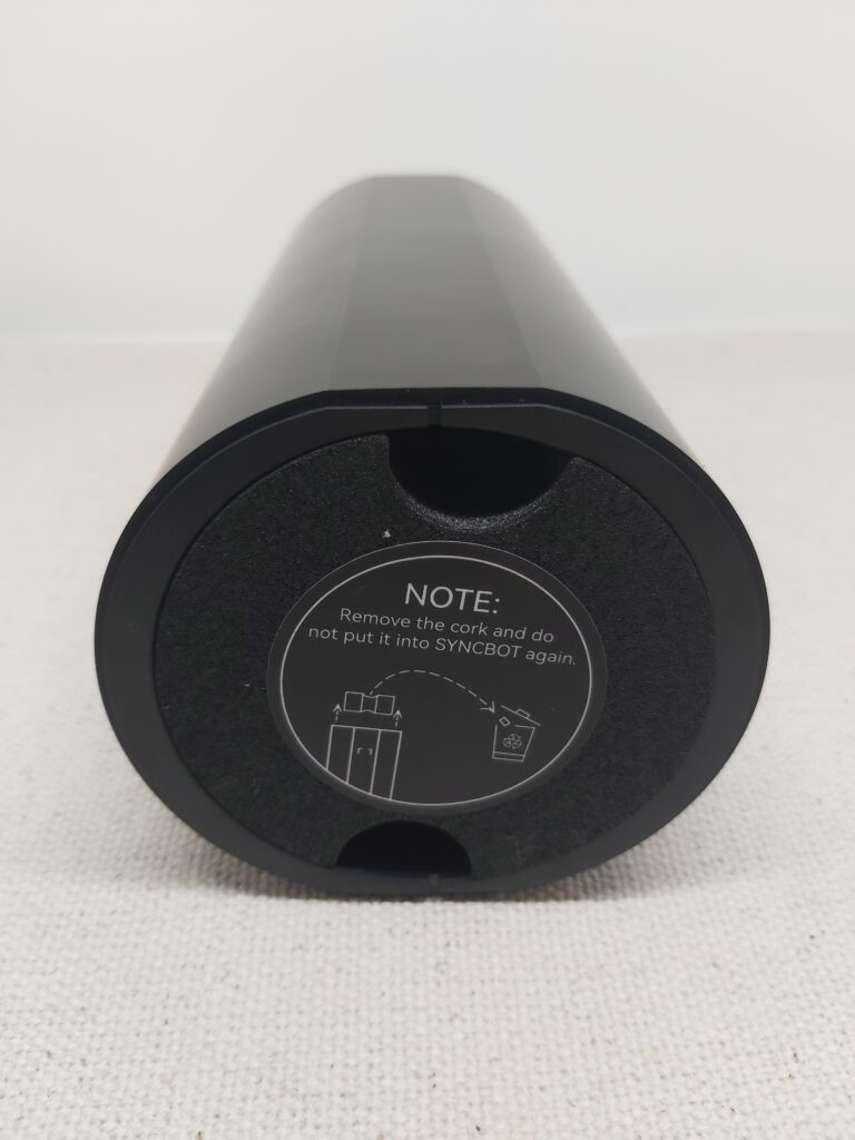 Syncbot zone to received the scabbard (with protective cork)